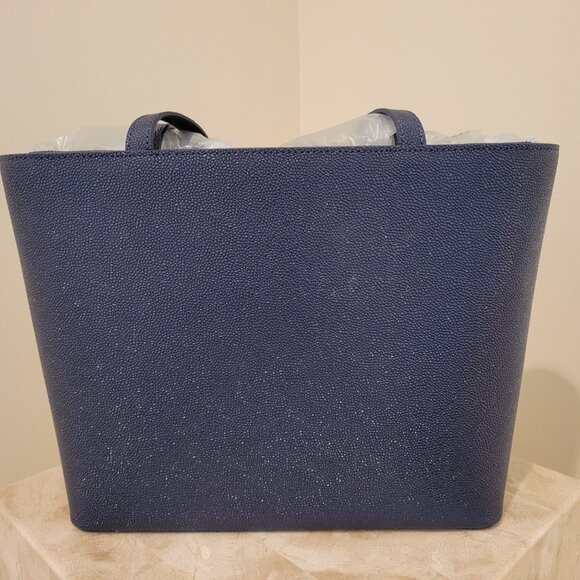 NWT Ted Baker 'Demmiee' Tote in Navy with Makeup Bag – Elegant Bow Detail - Picture 5 of 9